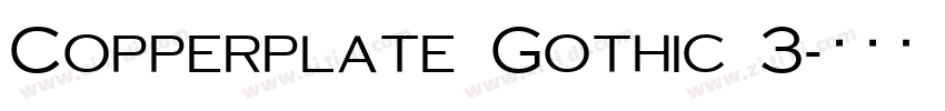 Copperplate Gothic 3字体转换